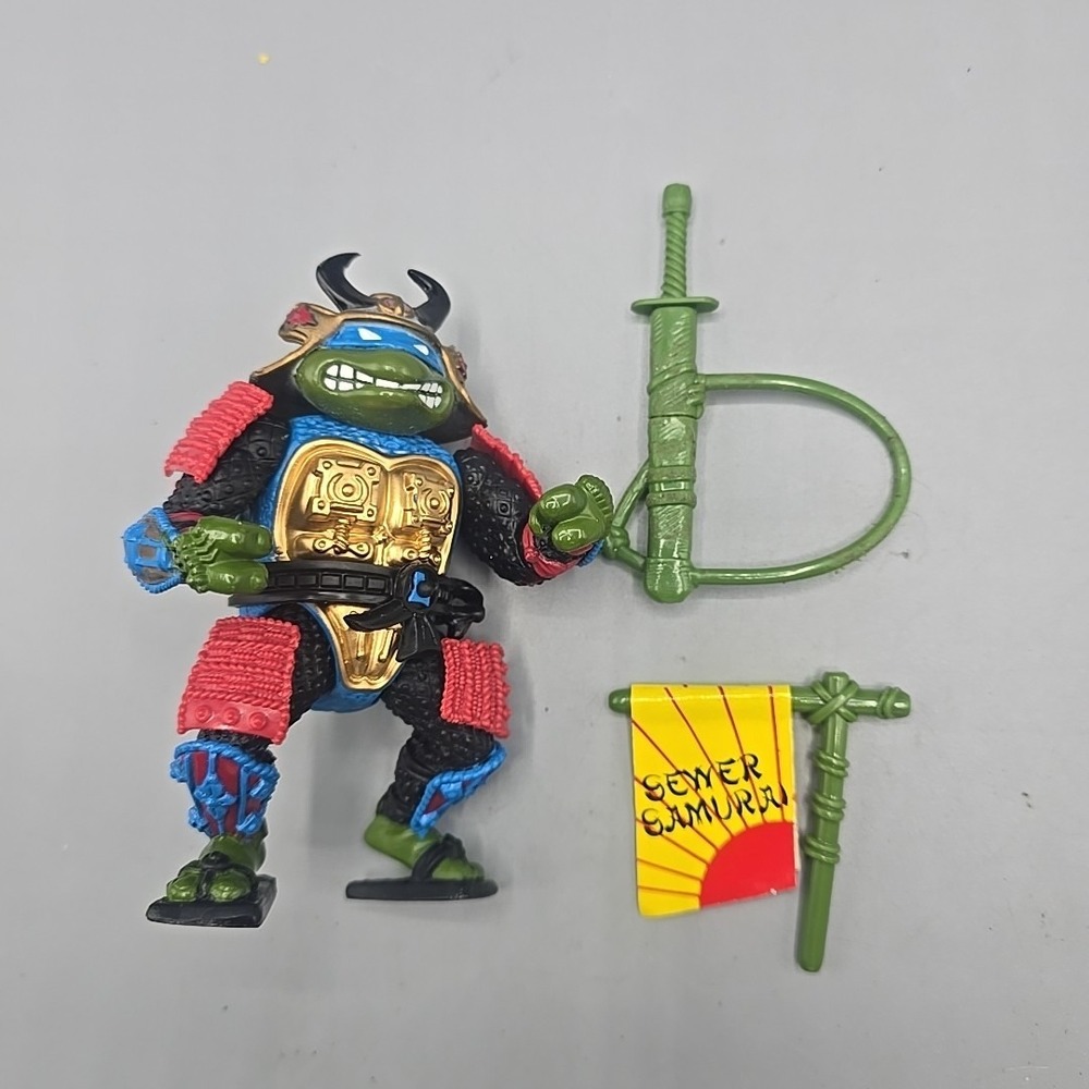 Vintage TMNT Sewer Samurai Leo Near Complete Teenage Mutant Ninja Turtles 1990